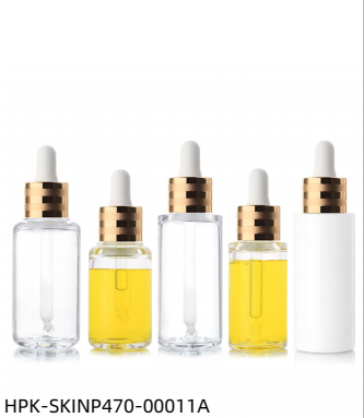 Plastic  Pipette Dropper Bottle With Thread Rolling Aluminum Collar